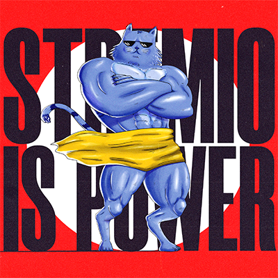 ‘Stremio is Power’ — Stremurr mascot artwork by Sergio Borge.